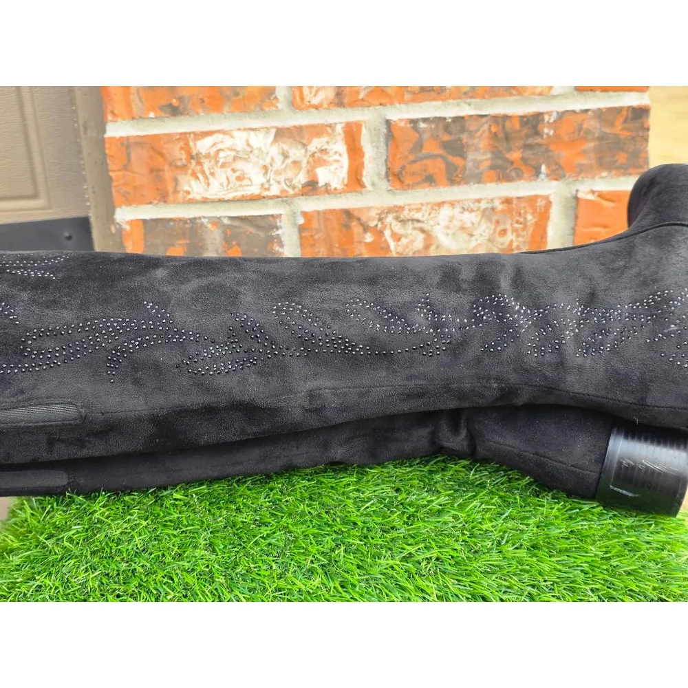 Azura Jani-B Over the Knee Boots Crystal Shaft Women’s Size 9